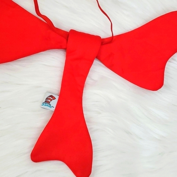 Spirit Halloween Officially Licensed Dr. Seuss Cat in the Hat Red Bowtie 13" - Picture 9 of 10